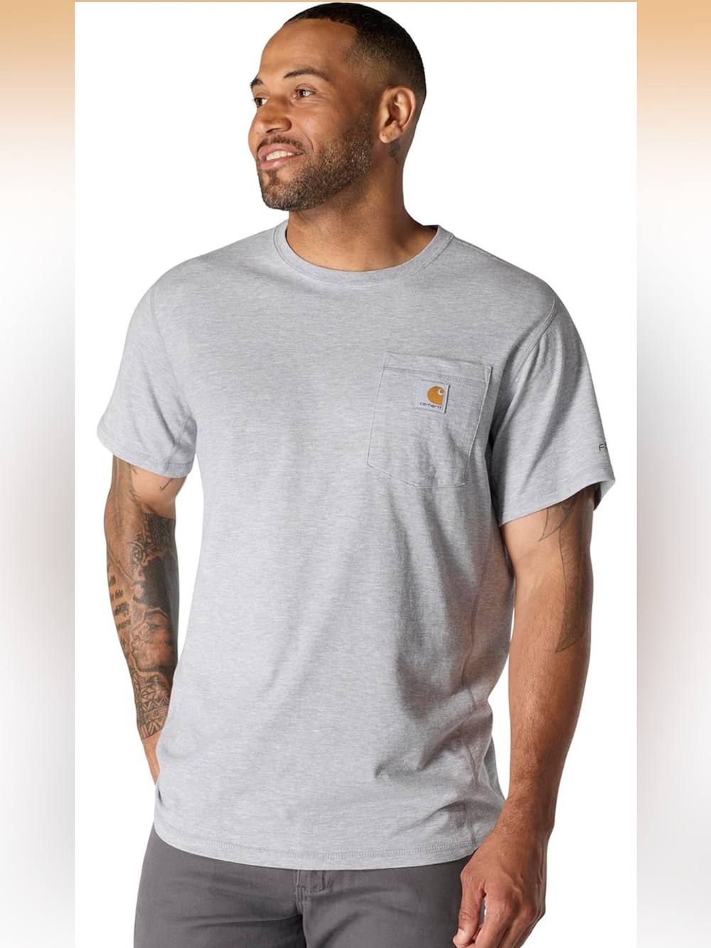 1 Carhartt Men's Force Relaxed Fit Midweight Short-Sleeve Pocket T-Shirt 2XL XXL